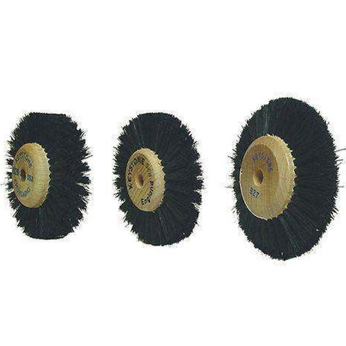 Keystone #B14 Lathe Brush with Plastic Hub, 2" diameter, 1/Pk. 2 Rows Converging Bristles. These