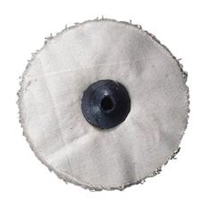 Keystone Lead Center Muslin Buffs, 4" x 36 ply, lead center for rigidity, 12 buffs