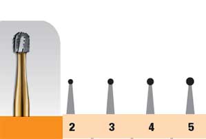 Prehma Round Carbide Bur. 4 HP (Handpiece). Ideal for initial entry, excavating infected dentin
