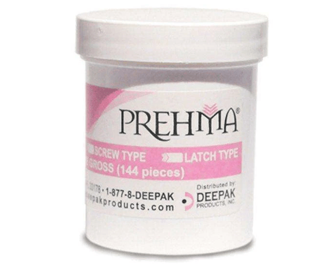 Prehma Webbed, Screw-On White Prophy Polishing Cups, Latex-Free, Disposable, Pack of 144 cups