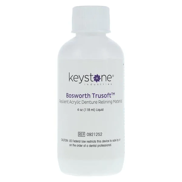 Trusoft 4 oz. Liquid Only - Intermediary Relining Material, Plasticezed Acrylic PEMA. #0921252