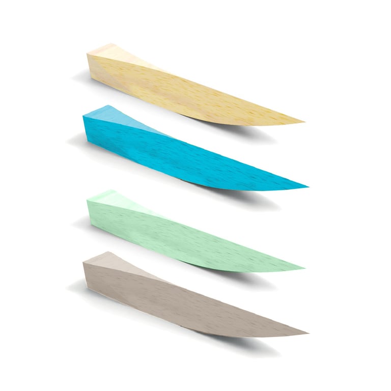 Wonder Wedges Assorted, Colored, 500/pk. Interproximal Wooden Wedges, Anatomically Conformed, made