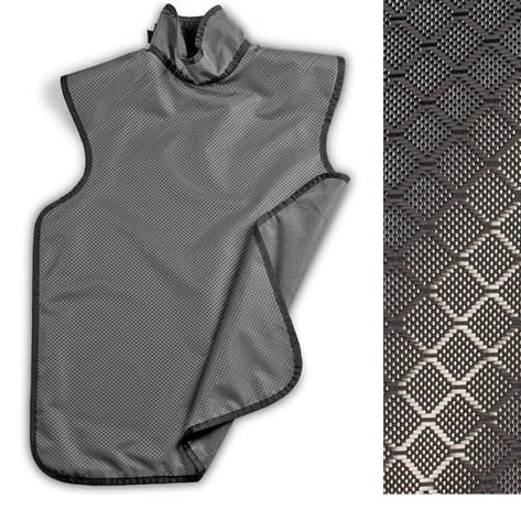 Kling-Kuver Adult X-ray Aprons with Colar - Gray Diamond. Provide maximum patient X-ray protection