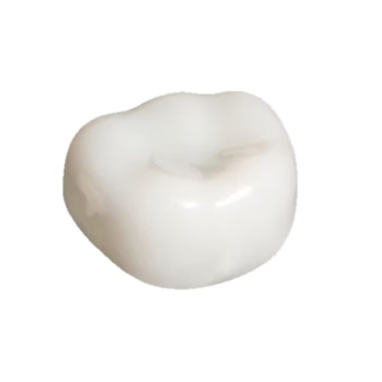 KTR Pediatric Size 3 Zirconia Crown, Upper Left 2nd Molar, Slim Fit, 1/Pk. Runs 1mm narrower