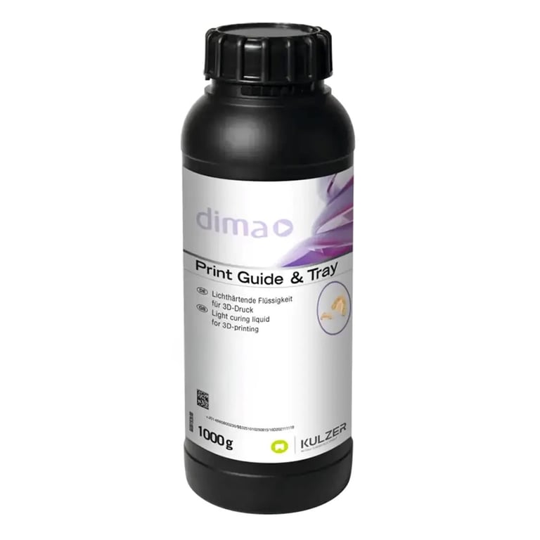 dima Print Guide & Tray 3D Printing Resin, 1000g Bottle, 1/Pk. Designed for producing surgical