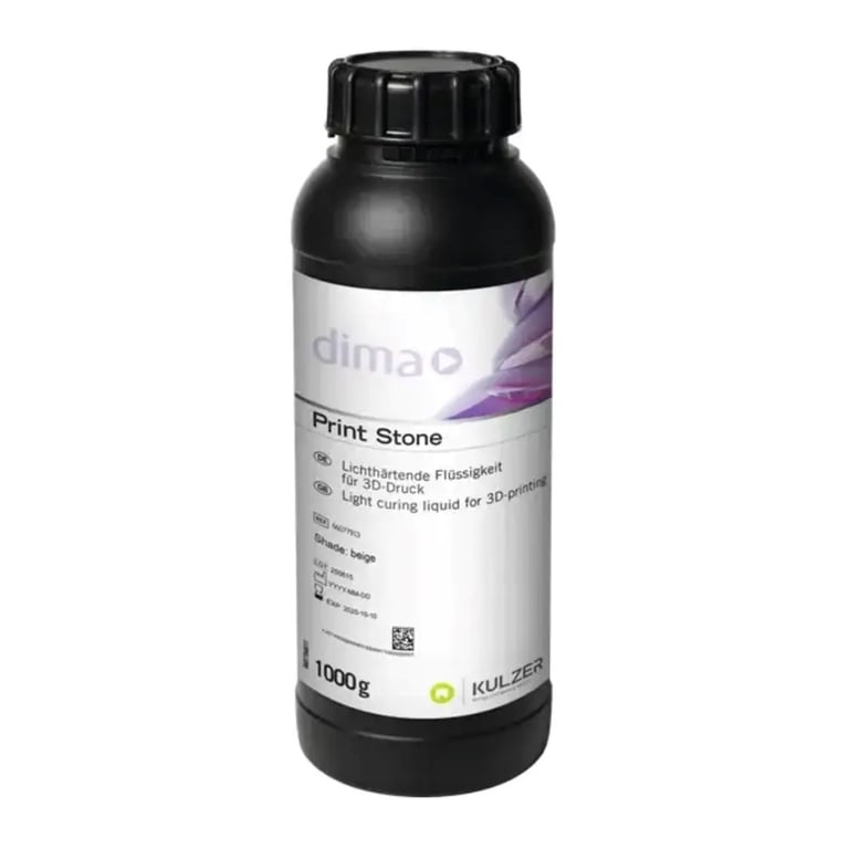 dima Print Stone Smart Beige 3D Printing Resin, Dental Models, 1000g Bottle, 1/Pk. Designed