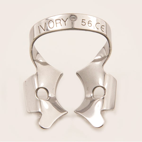 Ivory Clamps #56 Winged Metal Rubber Dam Clamp, Single clamp