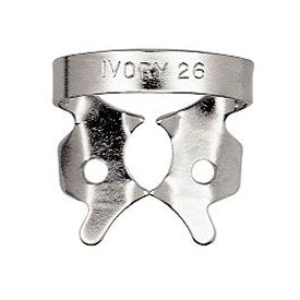 Ivory Clamps #26 Winged Metal Rubber Dam Clamp, Single clamp