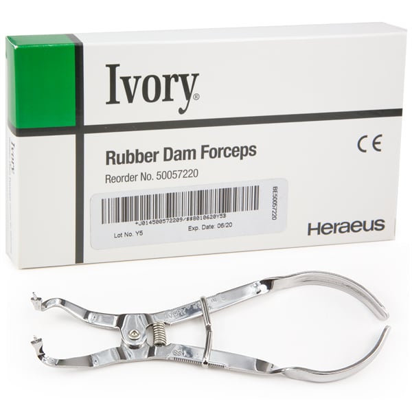 Ivory Clamps Ivory Rubber Dam Clamp Forceps, Stainless Steel. #50057220