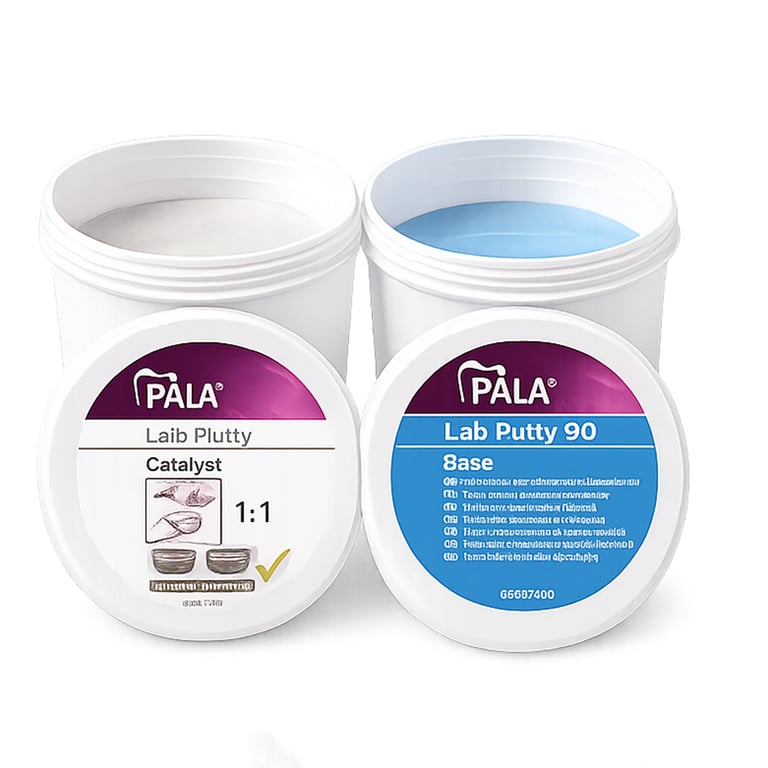 Pala Lab Putty 90 Addition-Curing Silicone, Light Blue, 10KG (2 x 5KG), 1/Pk. Features
