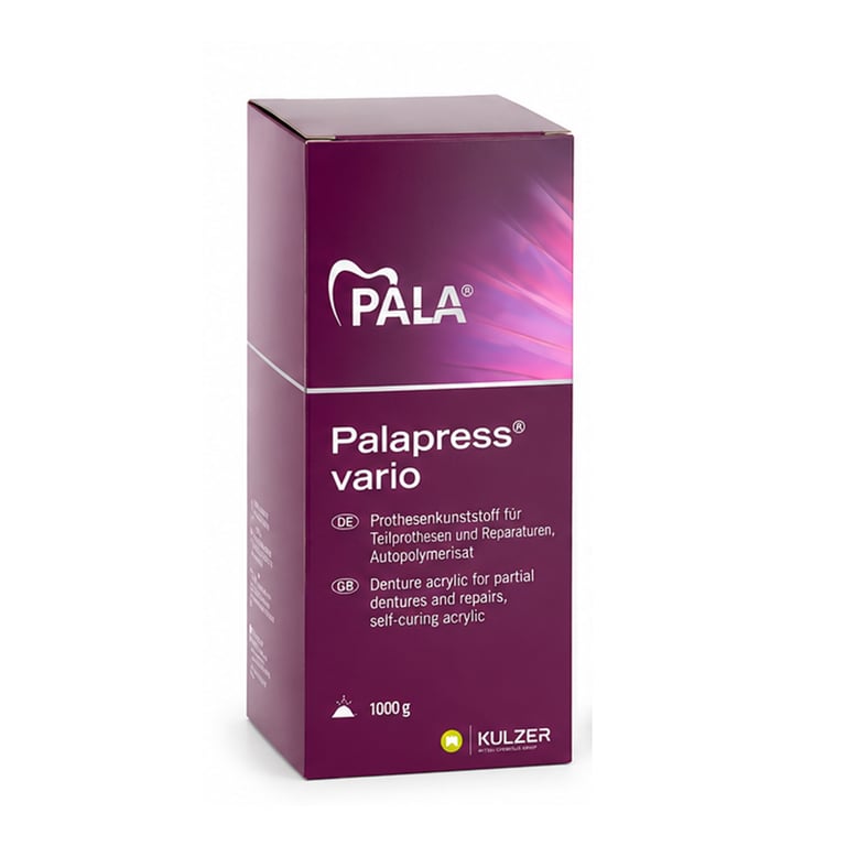 Pala Palapress Vario Self-Cure Denture Base Acrylic Powder, Light Pink, 1000g, 1/Pk. Features