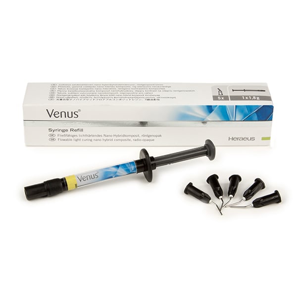 Venus Diamond Flow A2 1.8 g Syringe. Flowable nanohybrid composite. Light-cure, high radiopacity