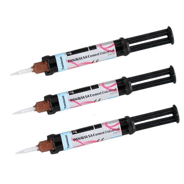 Panavia SA Cement Universal Automix -Translucent, Value Pack: 3 - 4.6 ml Syringes with Paste A &