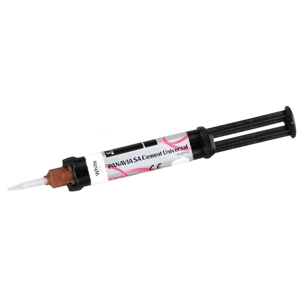 Panavia SA Cement Universal Automix - White, 1- 4.6 ml Syringes with Paste A & B. For cementation