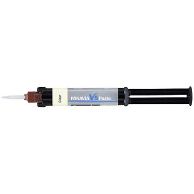 Panavia V5 Universal Resin Cement Paste - CLEAR shade: 4.6 mL Syringe and 20 Mixing Tips