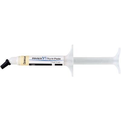 Panavia V5 Universal Resin Cement - Try-in Paste. Opaque shade, 1.8 mL Syringe. A try-in paste