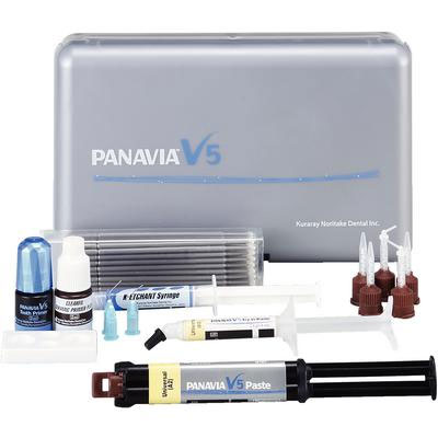 Panavia V5 Resin Cement, Standard Kit - Universal (A2): 4.6 mL V5 paste syringe, 1.8 mL try-in