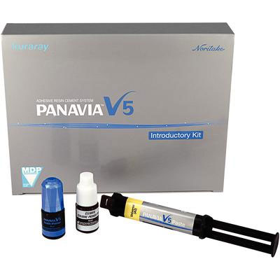 Panavia V5 Resin Cement, Introductory Kit - Universal (A2): 2.4 mL V5 paste syringe, 2 mL tooth