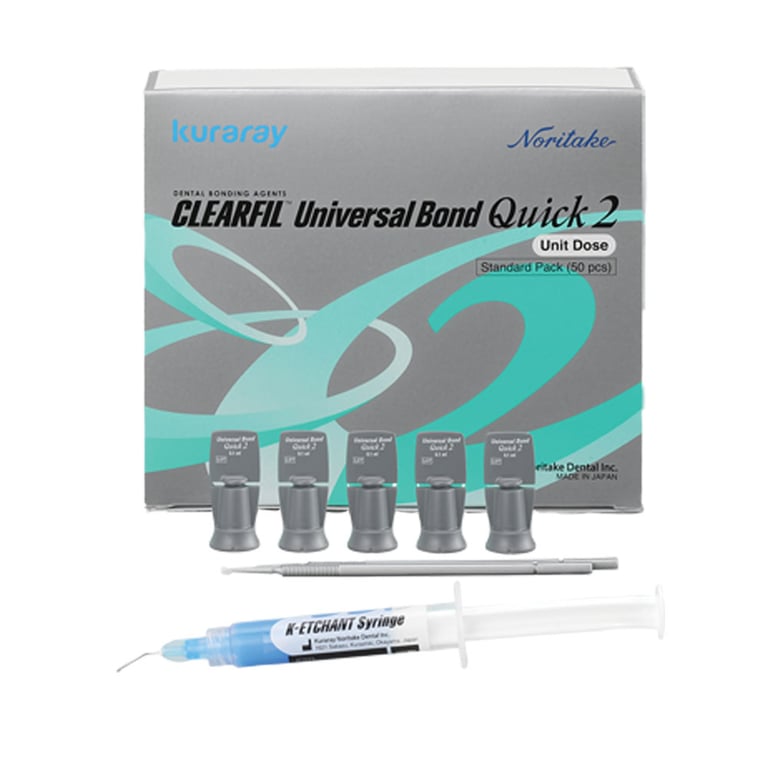 Clearfil Universal Bond Quick 2 Unit Dose Standard Pack, 50/Pk. Includes 1 x K-Etchant 3 mL
