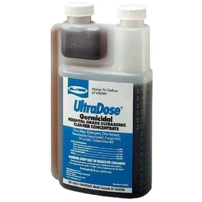 UltraDose Germicidal Solution Concentrate, Hospital-Grade Ultrasonic Cleaning and Disinfectant, 1