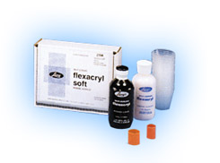 Flexacryl Soft - Pink, Reline Acrylic, Professional Package: 100 Gm. Powder and 118 mL Liquid