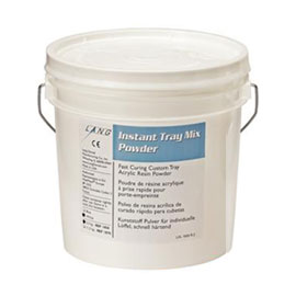 Instant Tray Mix 5 Lb. BLUE Powder Only, Self-Curing Custom Tray Acrylic Resin, 5 lb. Drum of Blue