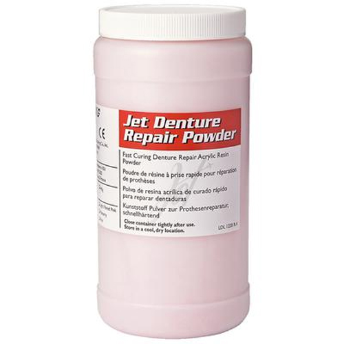 Jet Denture Repair Acrylic Denture Repair Acrylic - 1 Lb. Powder Only, Fibered Pink