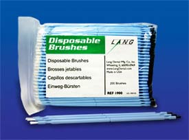 Lang Disposable Brushes - Single End, Package of 40 brushes