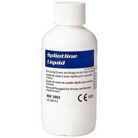 Splintline Copolymer Resin Formulation Temporary Crown & Bridge Acrylic Resin Liquid Refill, 4-oz