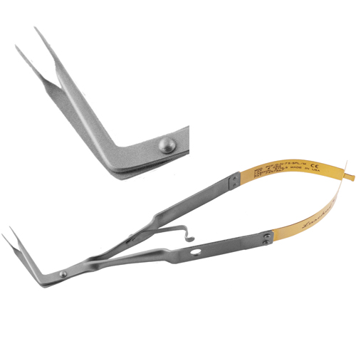 Laschal 75 degree angle E/W Micro diamond dusted Steiglitz style forcep with thumb lock, extra