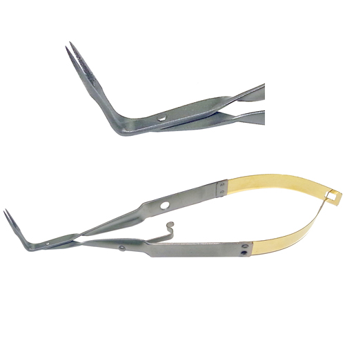 Laschal 90 degree angle N/S Micro diamond dusted Steiglitz style forcep with thumb lock, extra