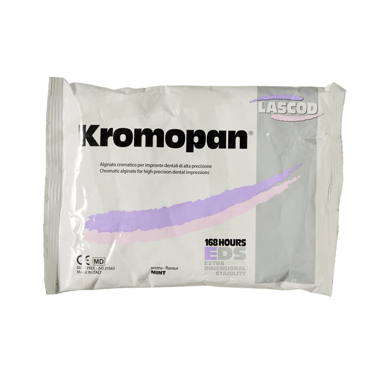 Kromopan 1 Lb. Pouch. Color Changing Alginate, Dust Free. With the chromatic phase indicator you