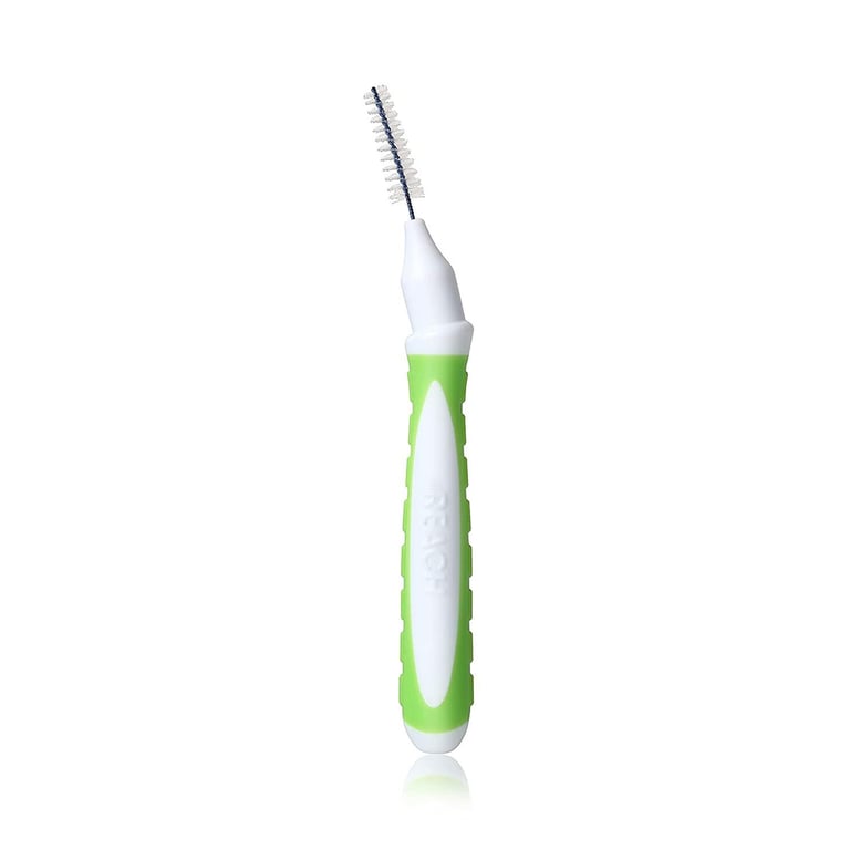 Reach Professional Wide Interdental Brush, Mint, 1.3mm, 2/Bag, 18 Bags/Case. Designed to clean