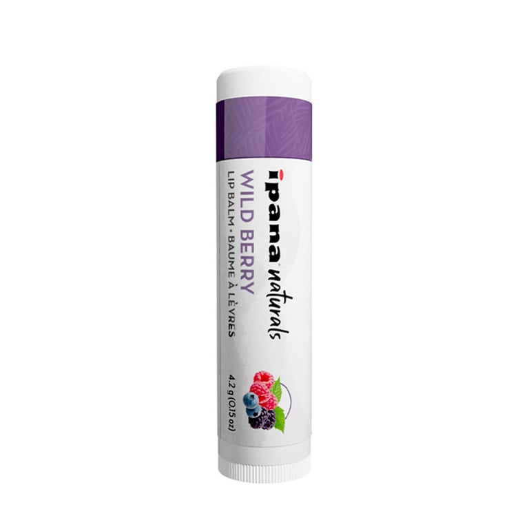 ipana Naturals Lip Balm, Mixed Berry, 50/Bag. Made with Beeswax and Candelilla Wax Jojoba Seed Oil