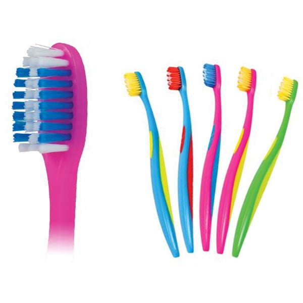 Maxill 355 Flyer Orthodontic "Tween" Soft Toothbrush, 34 Tufts, Cello Wrapped, 100/Box, Single