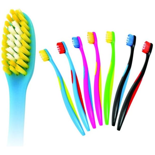 Maxill 355 Flyer Soft Toothbrush, 29 Tufts, Cello Wrapped, 100/Box, Single Box. Perfect "tween"