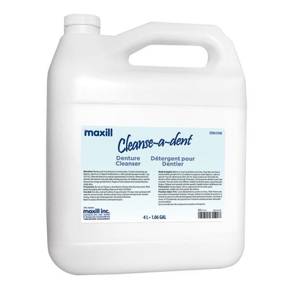 Cleanse-a-dent Denture Cleaner Concentrate, 1.06 Gallon Jug, 1/Pk. Eliminates soil and light