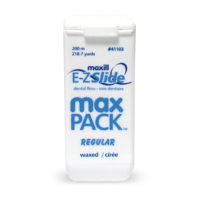 Maxill E-Z Slide max PACK 218 yd Waxed Floss, Regular, 1/Pk