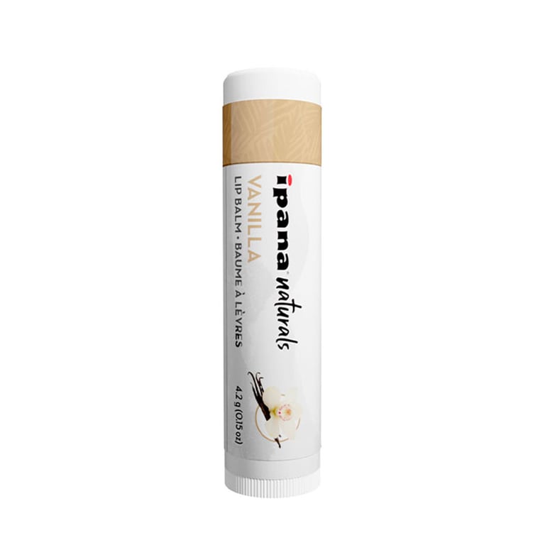 ipana Naturals Lip Balm, Vanilla, 50/Bag. Made with Beeswax and Candelilla Wax Jojoba Seed Oil