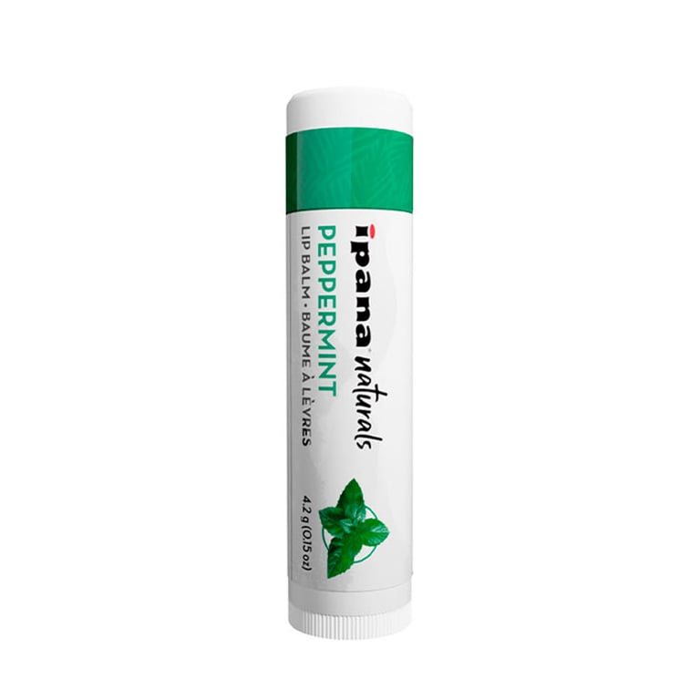 ipana Naturals Lip Balm, Peppermint, 50/Bag. Made with Beeswax and Candelilla Wax Jojoba Seed Oil