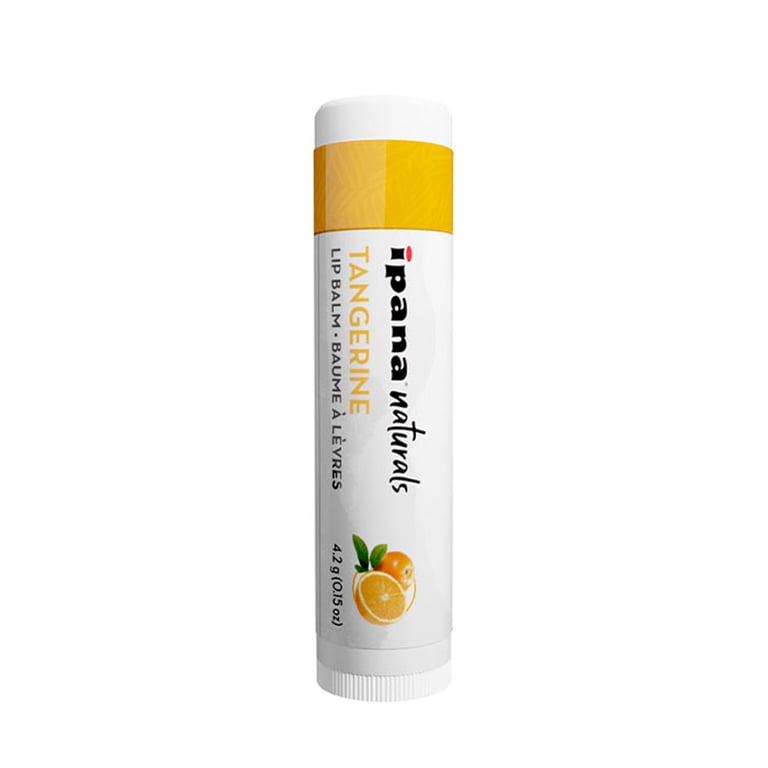 ipana Naturals Lip Balm, Tangerine, 50/Bag. Made with Beeswax and Candelilla Wax Jojoba Seed Oil
