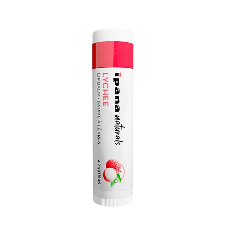 ipana Naturals Lip Balm, Lychee, 50/Bag. Made with Beeswax and Candelilla Wax Jojoba Seed Oil