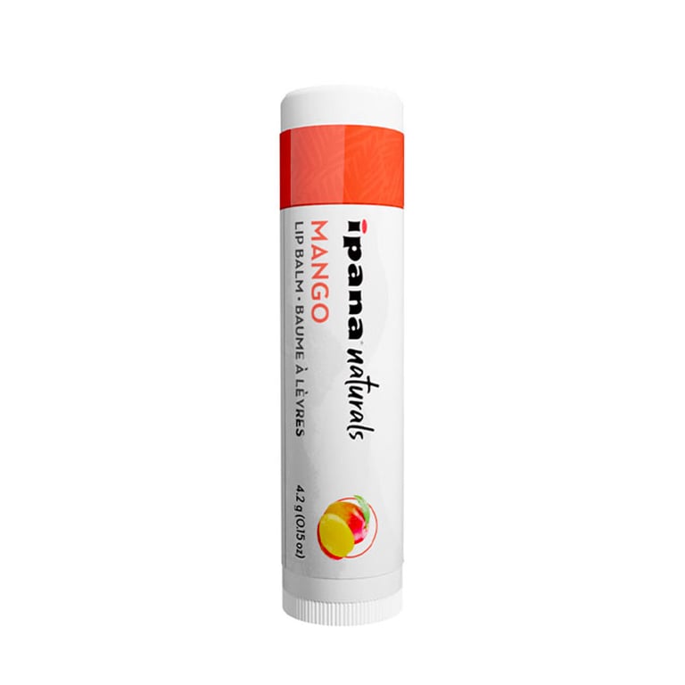 ipana Naturals Lip Balm, Mango, 50/Bag. Made with Beeswax and Candelilla Wax Jojoba Seed Oil