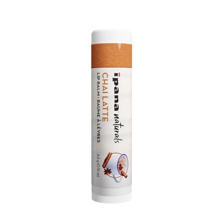 ipana Naturals Lip Balm, Chai Latte, 50/Bag. Made with Beeswax and Candelilla Wax Jojoba Seed Oil