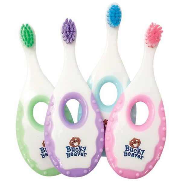 ipana Bucky's 1st Infant-Child Sized Head, Super Soft Toothbrush, Cello Wrapped, 50/Box. 22 tufts