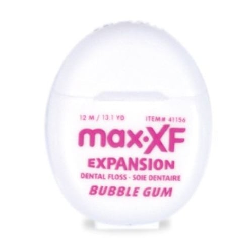 Max-XF Expansion Floss, Bubble Gum, 13 yd/Dispenser, 100 Dispensers/Bag. Complex fiber composite
