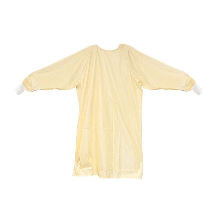 Maxill aquist AAMI Level 2 Washable Isolation Gowns - Yellow with Knit Cuffs 6/Pk. Made of 99%