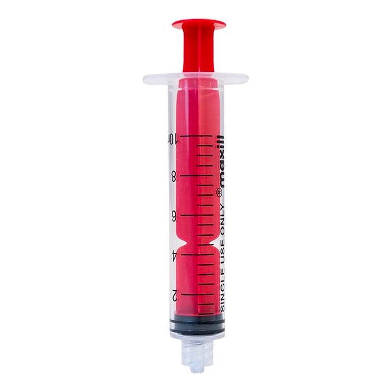 Maxill ezee ID Luer Lock Syringe, Red, 10ml, 50/Box. These color coded syringes are a fast & easy