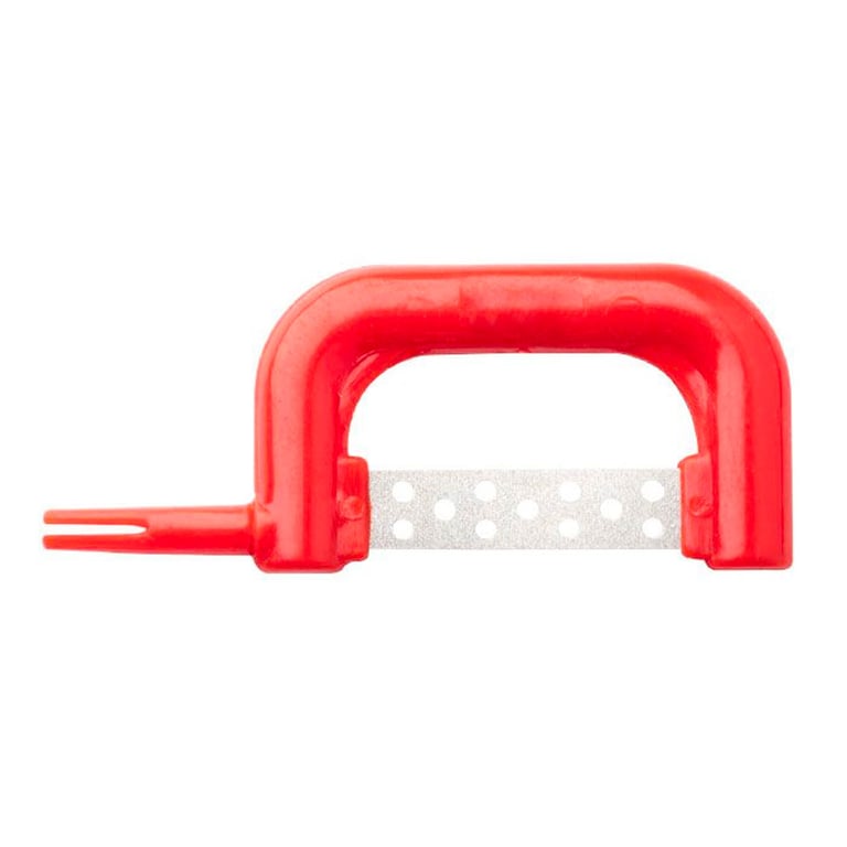 Maxill Xacto Stripz Sawz Interproximal Reduction Strips, Right Sided, 0.10mm Fine, Red, 10/Pk