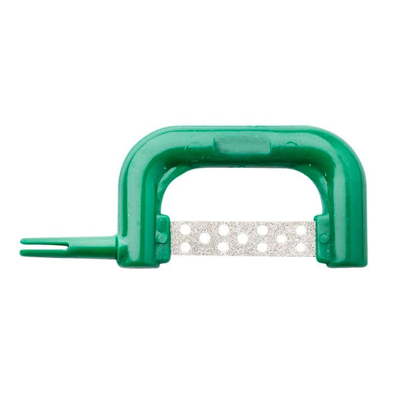 Maxill Xacto Stripz Sawz Interproximal Reduction Strips, Right Sided, 0.20mm Coarse, Green, 10/Pk